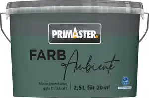 Primaster Farbambiente Wandfarbe matt waldgrün 2,5 L