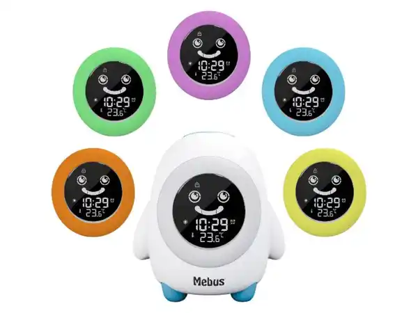 Bild 3 von MEBUS Quarz-Kinderwecker Schlaftrainer, mit Nachtlicht