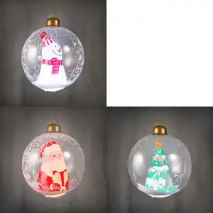 Luca Lightning Deko LED Kugel Weihnachten aufblasbar Ø 60 cm 3-fach sortiert