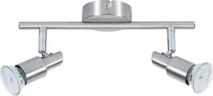 LED Leuchten 2er Spot Lina nickel-chrom 28 x 12 cm warmweiß