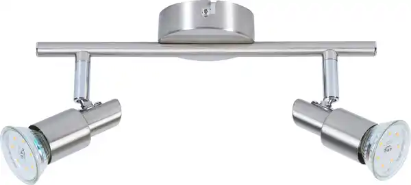 Bild 1 von LED Leuchten 2er Spot Lina nickel-chrom 28 x 12 cm warmweiß