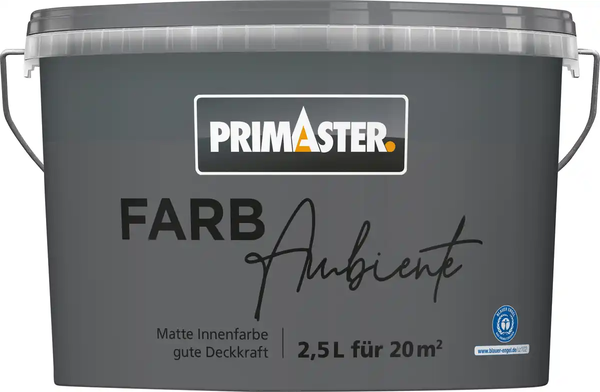Bild 1 von Primaster Farbambiente Wandfarbe matt stahlgrau 2,5 L