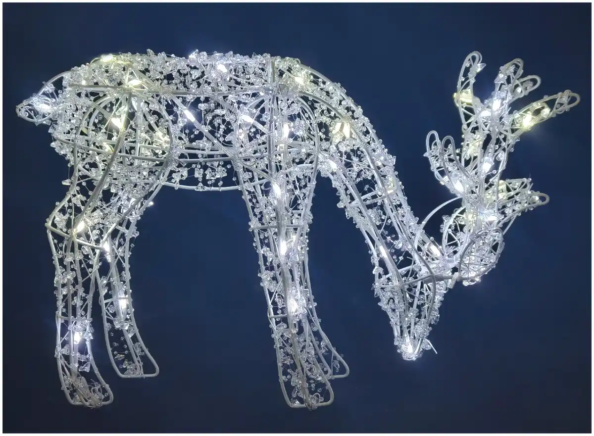 Bild 1 von TrendLine LED Rentier 30 cm weiß warmweiß