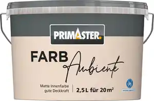 Primaster Farbambiente Wandfarbe matt nude 2,5 L