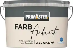 Primaster Farbambiente Wandfarbe matt sand 2,5 L