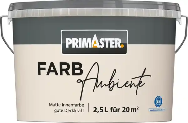 Bild 1 von Primaster Farbambiente Wandfarbe matt sand 2,5 L