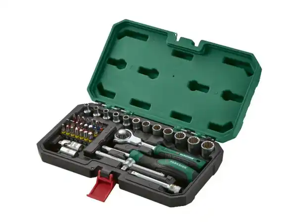 Bild 2 von PARKSIDE® Steckschlüssel-Satz mit Schwenkkopf-Ratsche