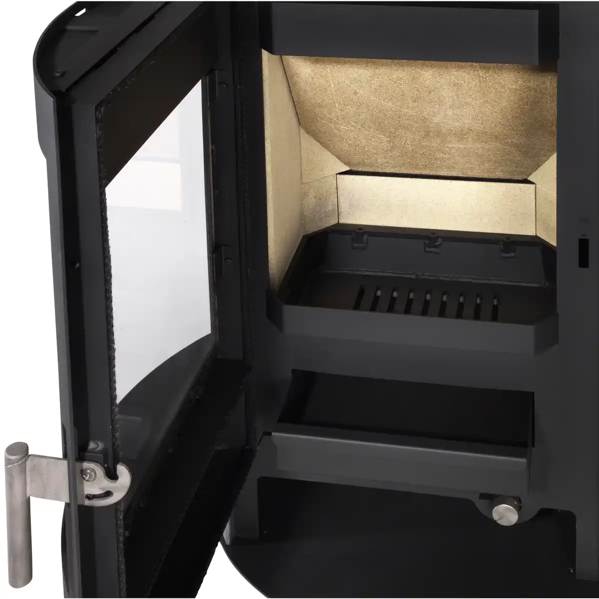 Bild 4 von FIREPLACE Kaminofen »Porto«, grau, Stahl, 6 kW, Dauerbrand geeignet