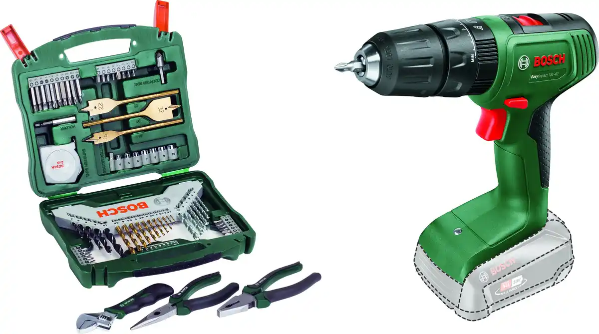 Bild 1 von Bosch Akku-Schlagbohrschrauber EasyImpact 18V-40 Solo