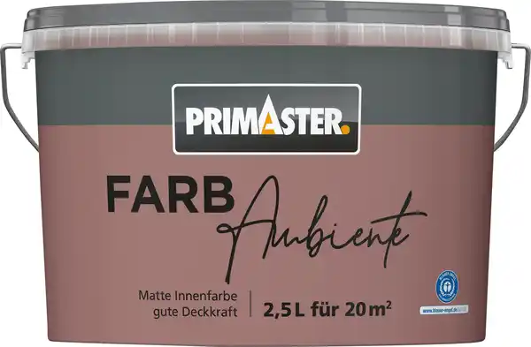 Bild 1 von Primaster Farbambiente Wandfarbe matt bordeaux 2,5 L