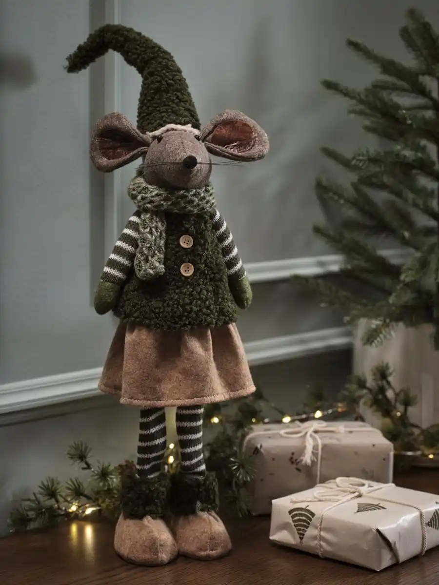 Bild 2 von Weihnachtsmaus EKLOGIT B17xL15xH60cm