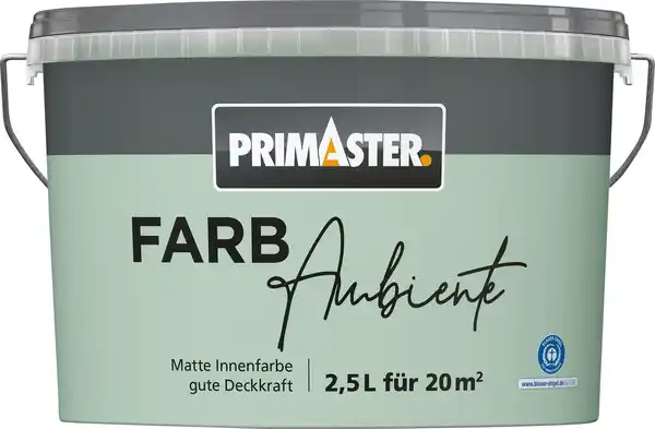 Bild 1 von Primaster Farbambiente Wandfarbe matt minze 2,5 L