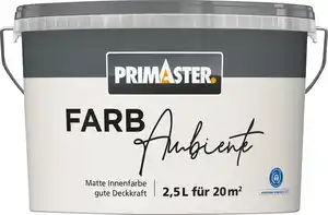 Primaster Farbambiente Wandfarbe matt silbergrau 2,5 L