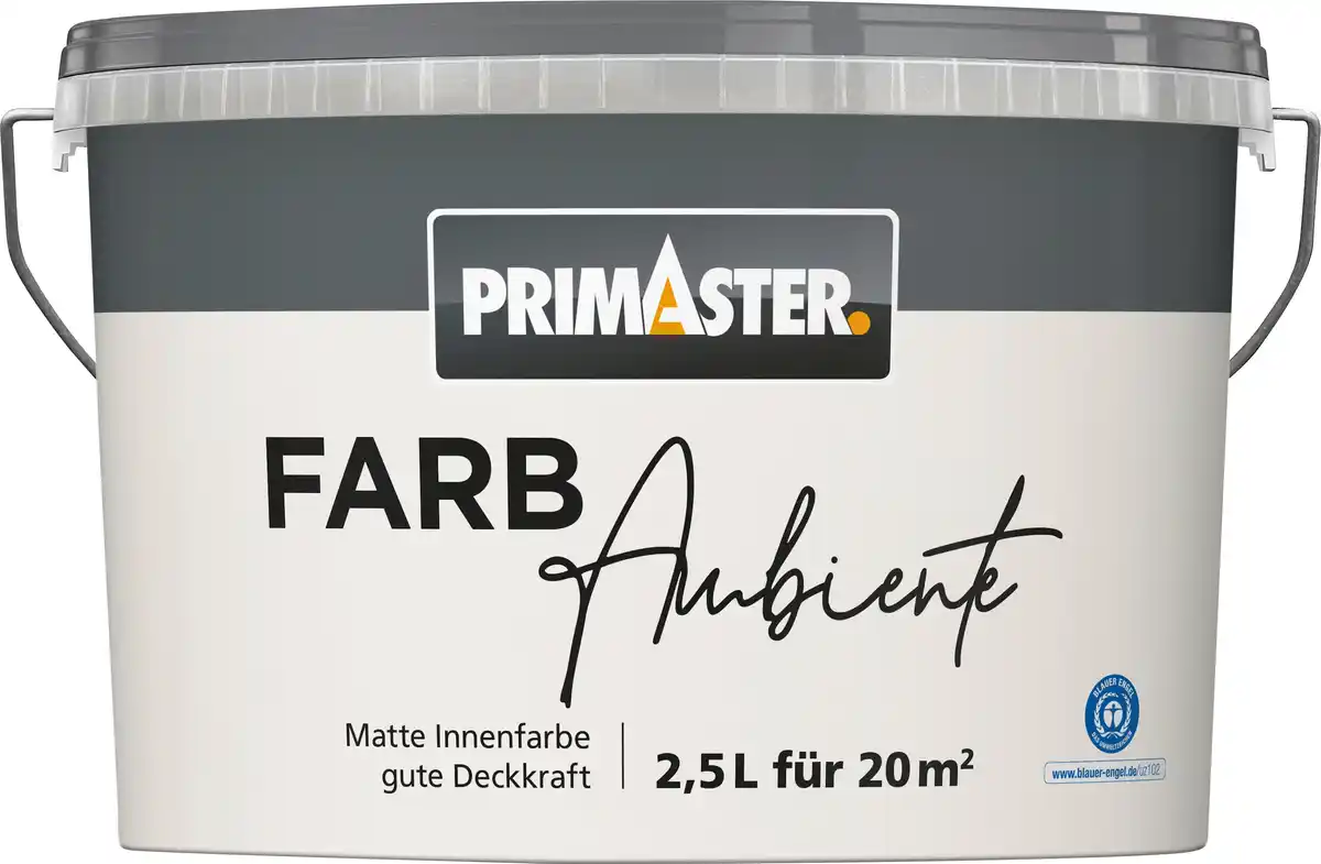 Bild 1 von Primaster Farbambiente Wandfarbe matt silbergrau 2,5 L