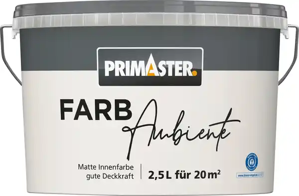Bild 1 von Primaster Farbambiente Wandfarbe matt silbergrau 2,5 L
