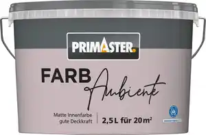 Primaster Farbambiente Wandfarbe matt fliederlila 2,5 L
