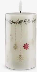 LED Kerze VILE Ø8xH13cm weiß