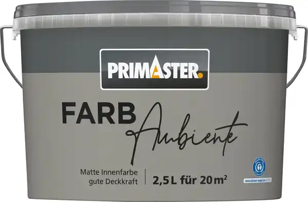 Bild 1 von Primaster Farbambiente Wandfarbe matt naturgrau 2,5 L