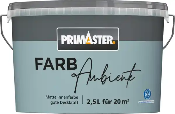 Bild 1 von Primaster Farbambiente Wandfarbe matt platinblau 2,5 L