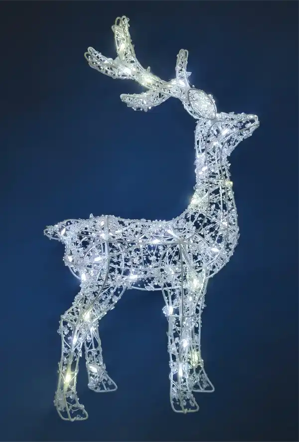 Bild 1 von TrendLine LED Rentier 62 cm weiß warmweiß