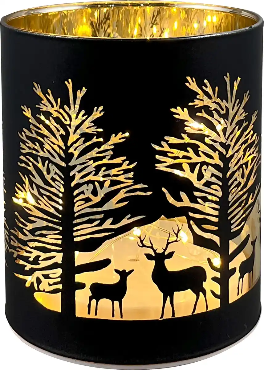 Bild 1 von TrendLine LED Windlicht Weihnachten Ø 10 x 12 cm warmweiß