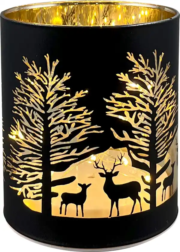 Bild 1 von TrendLine LED Windlicht Weihnachten Ø 10 x 12 cm warmweiß