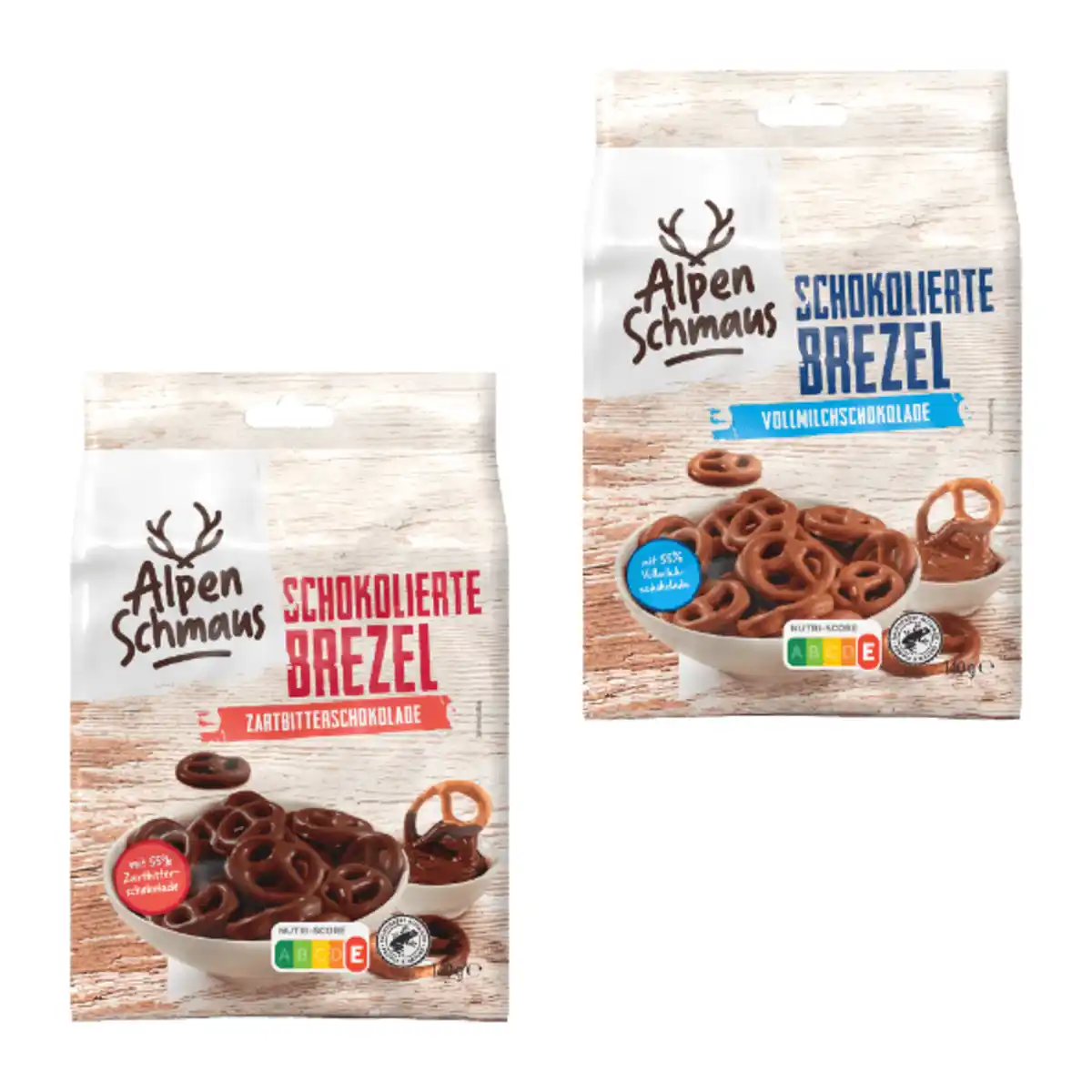 Bild 1 von ALPENSCHMAUS Schokolierte Brezeln 140g