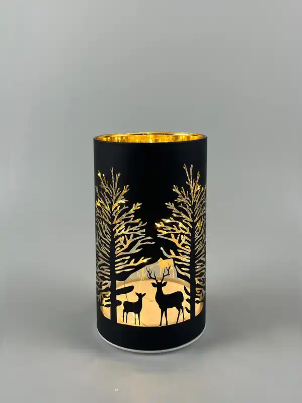 Bild 1 von TrendLine LED Windlicht Weihnachten Ø 10 x 17 cm warmweiß