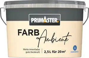 Primaster Farbambiente Wandfarbe matt champagner 2,5 L