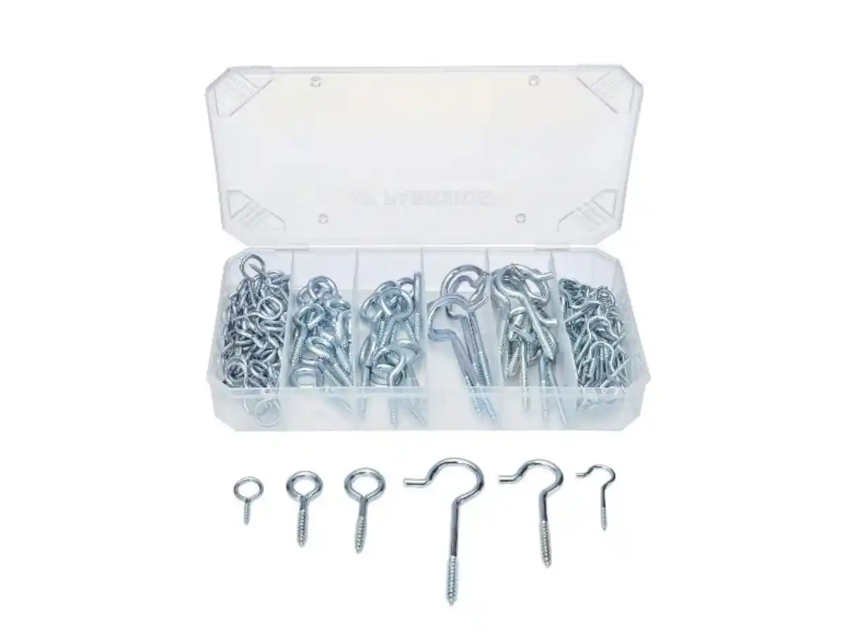 Bild 2 von PARKSIDE® Haken-und-Ösen- / Schrumpfschlauch- / Blindnieten- / Dichtungsring- / Schlauchklemmen- / Flügelkopf-Schlauchklemmen-Sort