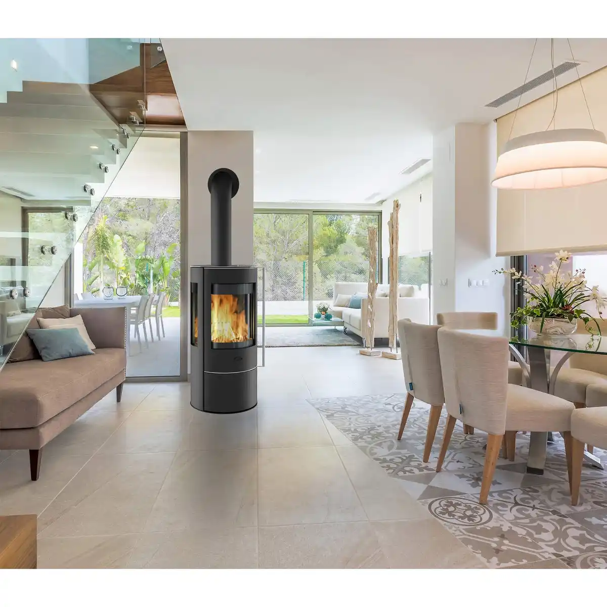 Bild 2 von FIREPLACE Kaminofen »Amarant«, schwarz, Stahl, 5 kW