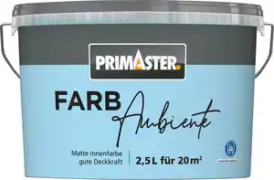 Primaster Farbambiente Wandfarbe matt himmelblau 2,5 L