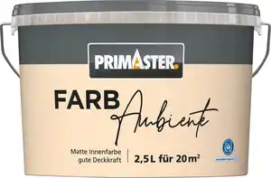 Primaster Farbambiente Wandfarbe matt pfirsich 2,5 L