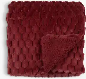 Kuscheldecke HVIDBLOMME 130x170x rot