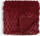 Bild 1 von Kuscheldecke HVIDBLOMME 130x170x rot