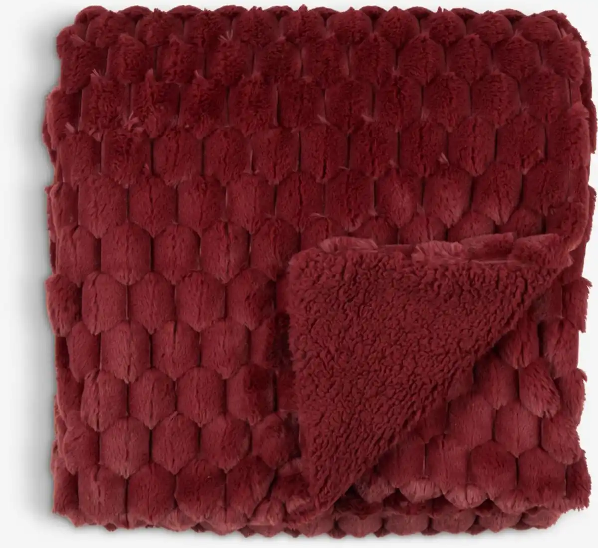 Bild 1 von Kuscheldecke HVIDBLOMME 130x170x rot