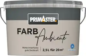 Primaster Farbambiente Wandfarbe matt steingrau 2,5 L