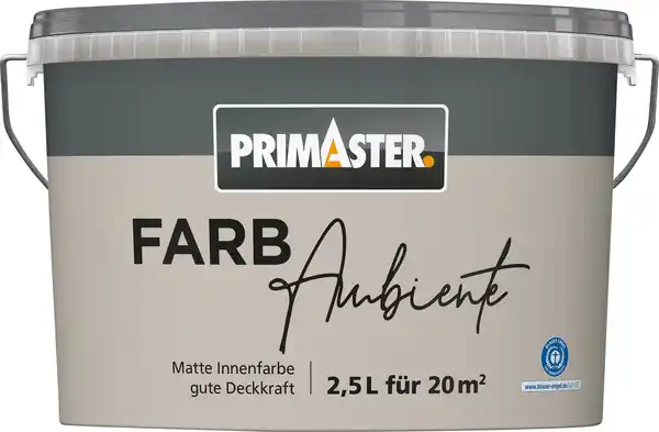 Bild 1 von Primaster Farbambiente Wandfarbe matt steingrau 2,5 L