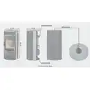 Bild 3 von FIREPLACE Kaminofen »Porto«, grau, Speckstein, 6 kW, Dauerbrand geeignet