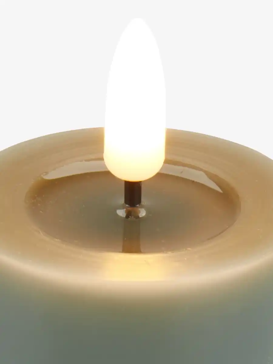 Bild 4 von LED-Stumpenkerze FALAR Ø5xH13cm grün m/Timer