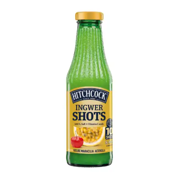 Bild 1 von HITCHCOCK Ingwer-Shots Maracuja-Acerola 0,5L
