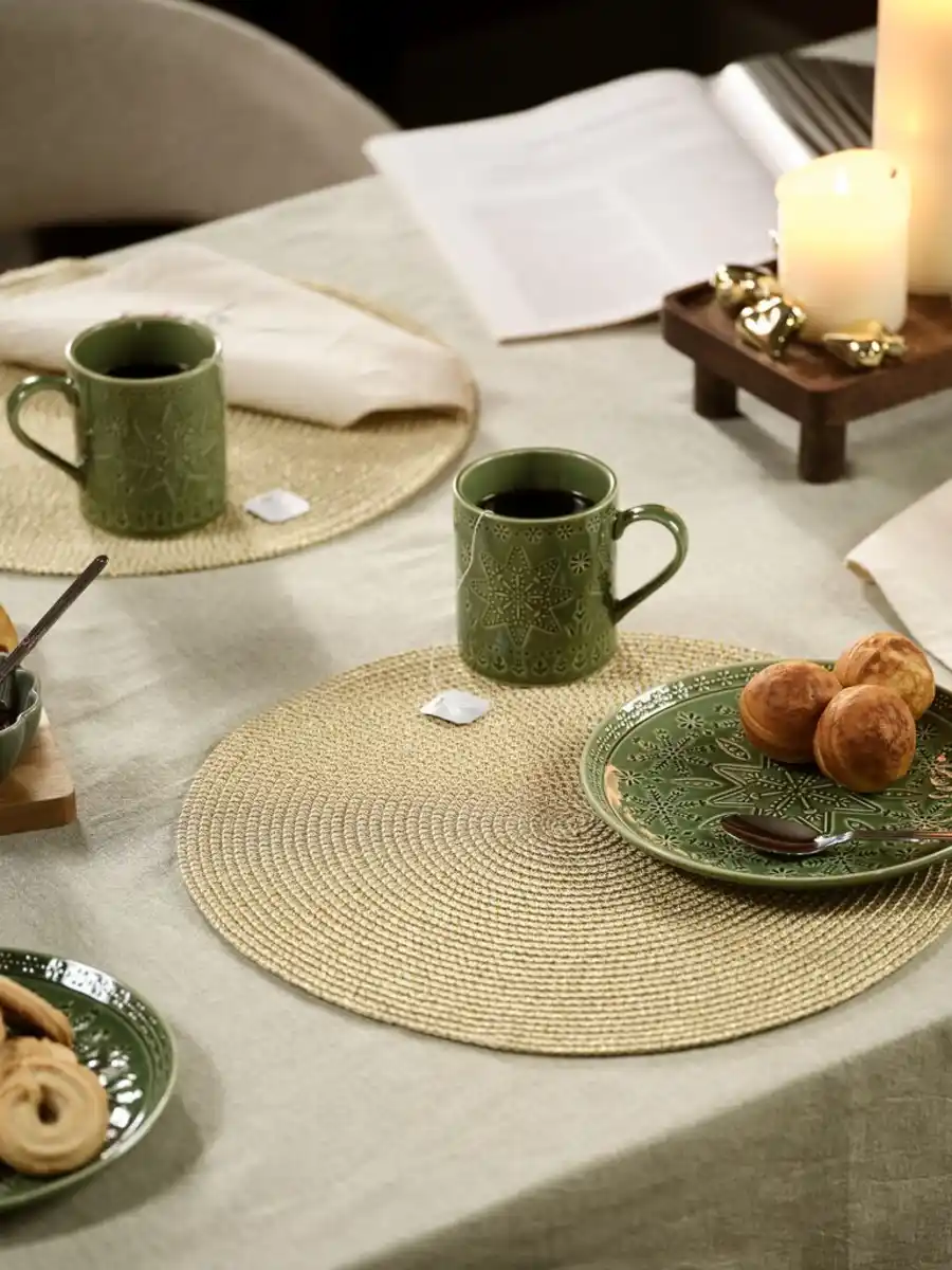 Bild 4 von Tischset KUNGSMYNTA Ø38 gold/beige