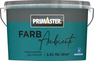 Primaster Farbambiente Wandfarbe matt petrol 2,5 L