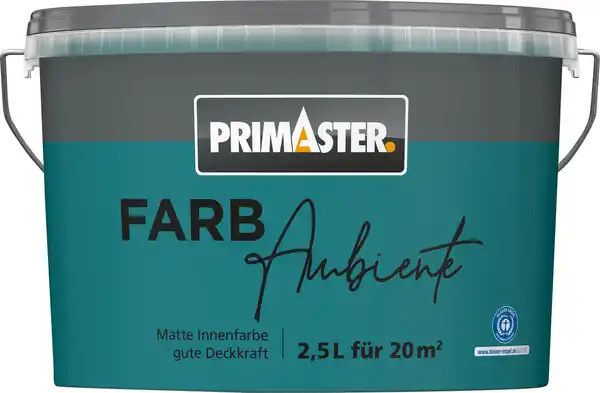 Bild 1 von Primaster Farbambiente Wandfarbe matt petrol 2,5 L