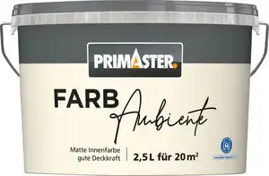 Primaster Farbambiente Wandfarbe matt kaschmir 2,5 L