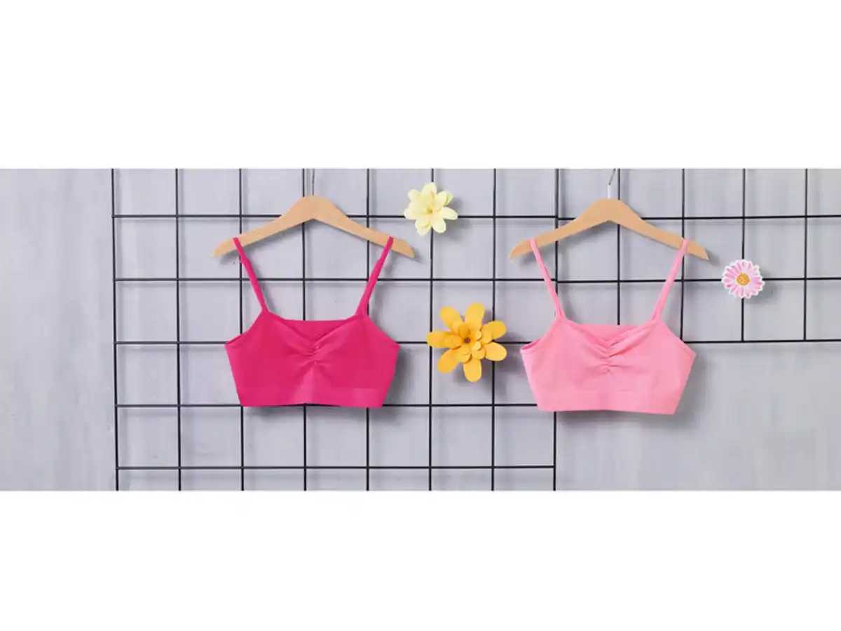 Bild 2 von pepperts!® Kinder Mädchen Bustiers, 2 Stück, seamless