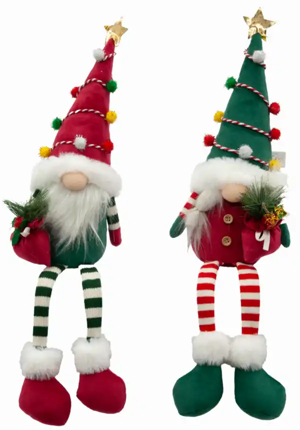 Bild 1 von Wichtel sitzend rot/grün 2fach. sort, ca.46cm