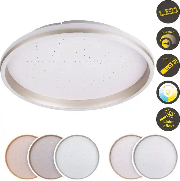 Bild 1 von Light & More LED Deckenlampe Meteor 32W weiß-chrom warmweiß-kaltweiß