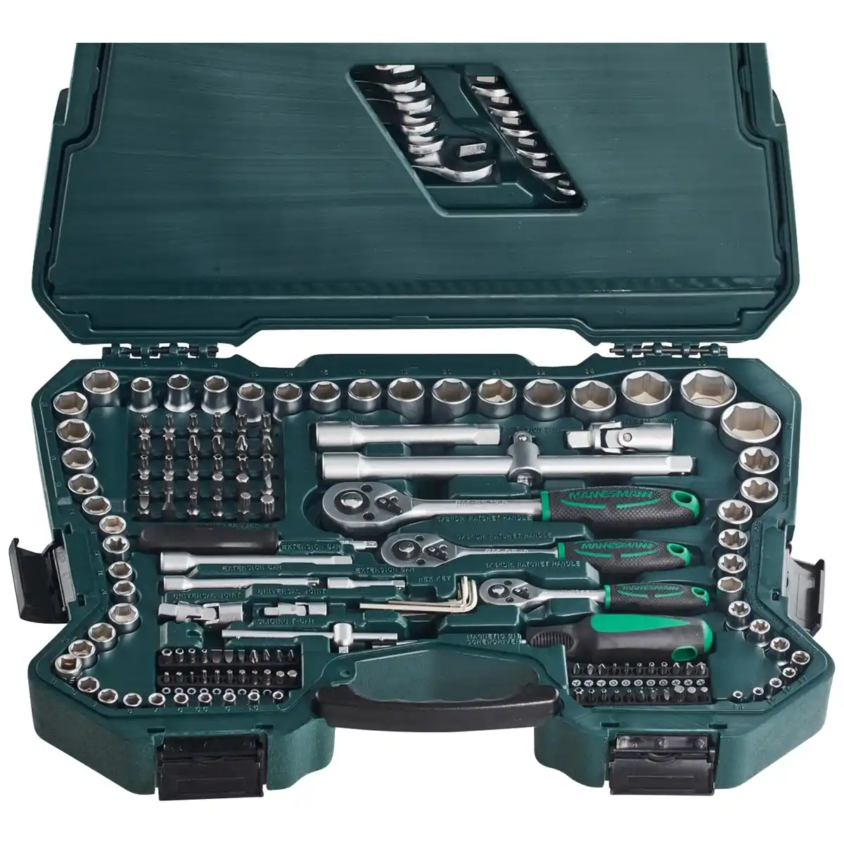 Bild 3 von BRÜDER MANNESMANN Werkzeugkoffer »Green Line«, 215-teilig, Schlüsselgröße: 6,3 - 32 mm