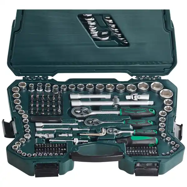 Bild 3 von BRÜDER MANNESMANN Werkzeugkoffer »Green Line«, 215-teilig, Schlüsselgröße: 6,3 - 32 mm